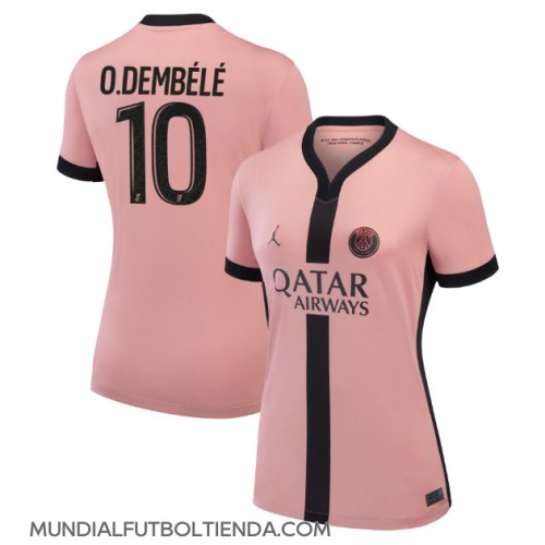 Camiseta Paris Saint-Germain Ousmane Dembele #10 Tercera Equipación Replica 2024-25 para mujer mangas cortas